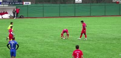 Kalecinin attığı top martıya isabet etti işte sahada yaşanan o İlgin&ccedil; anlar 