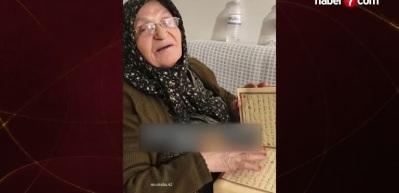 Kur'an'ı kalbiyle okudu: Yaşlı kadının samimiyeti sosyal medyaya damga vurdu