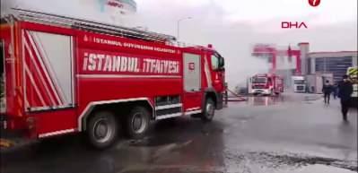Silivri&rsquo;de kau&ccedil;uk fabrikasında yangın