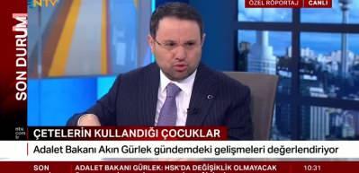 Adalet Bakanı G&uuml;rlek su&ccedil;a s&uuml;r&uuml;klenen &ccedil;ocuklar hakkında konuştu
