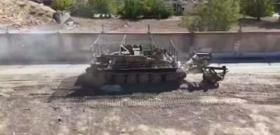 Mayın canavarı Karabağ&rsquo;dan sonra Şam&rsquo;da: Suriye PKK&rsquo;sının tuzakları T&uuml;rk yapımı MEMATT&rsquo;la u&ccedil;uyor