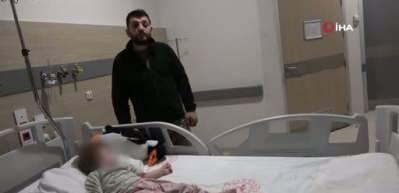 Yalova'da komşuların g&uuml;r&uuml;lt&uuml; kavgasında 14 aylık bebek hastanelik oldu