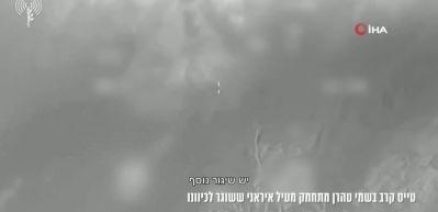 İsrail savaş u&ccedil;ağı İran f&uuml;zesinden kıl payı kurtuldu!