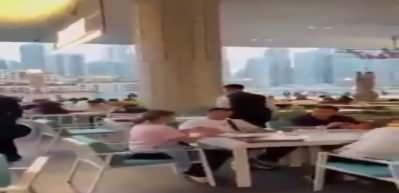 Dubai'de iftar i&ccedil;in patlatılan top ortalığı karıştırdı!