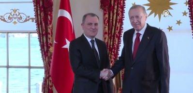  Cumhurbaşkanı Erdoğan, T&uuml;rk Devletleri Teşkilatı heyetini kabul etti