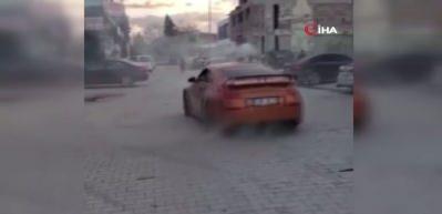 Gaza geldim dedi 140 bin cezadan ka&ccedil;amadı! Drift pahalıya patladı