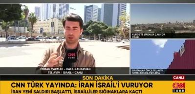 İsrail askeri CNN T&uuml;rk canlı yayınına m&uuml;dahale etti