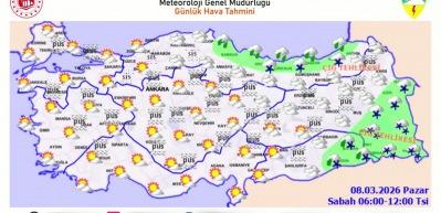 Meteoroloji yurt genelinde 5 ile uyarılarda bulundu
