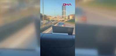  Şile Otoyolu&rsquo;nda yol verme tartışması kamerada