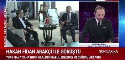 Bakan Hakan Fidan İranlı mevkidaşı Arak&ccedil;i ile g&ouml;r&uuml;şt&uuml;!