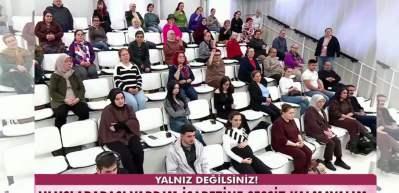 Esra Erol 'Uluslararası Yardım İşareti'ni uygulamalı g&ouml;sterdi 