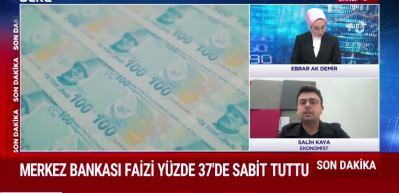 Merkez Bankası faizi y&uuml;zde 37'de sabit bıraktı