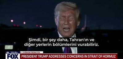 Trump'tan İran'a tehdit: Elektrik altyapılarını vururuz!