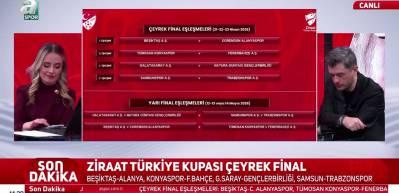 Ziraat T&uuml;rkiye Kupası'nda &ccedil;eyrek ve yarı final eşleşmeleri belli oldu!