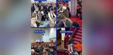 Avrupa'da M&uuml;sl&uuml;manlar bayram namazında camilere akın etti