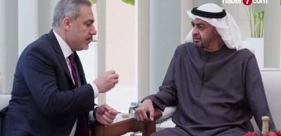 Dışişleri Bakanı Fidan, BAE Devlet Başkanı Al Nahyan tarafından kabul edildi