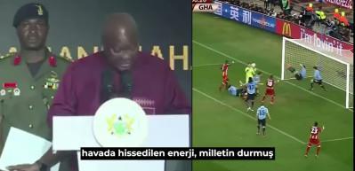 Gana Cumhurbaşkanı Uruguaylı yıldız Luis Suarez i&ccedil;in 'Ondan nefret ediyorum' dedi