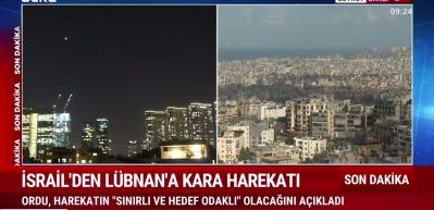 İsrail'den L&uuml;bnan'a kara harekatı!