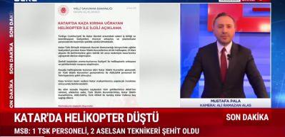 Katar'da askeri helikopter kaza kırıma uğradı! 
