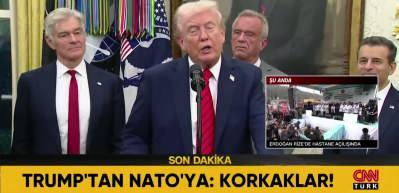 Trump: NATO biz olmadan kağıttan kaplan