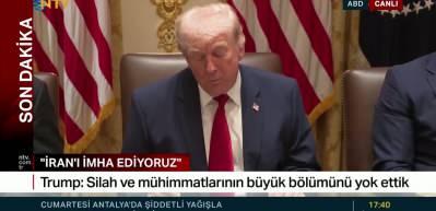 ABD Başkanı Trump'tan son dakika a&ccedil;ıklaması: İran'ı mahvediyoruz
