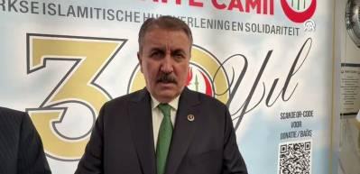 BBP Genel Başkanı Destici, Amsterdam'da partililerle bir araya geldi