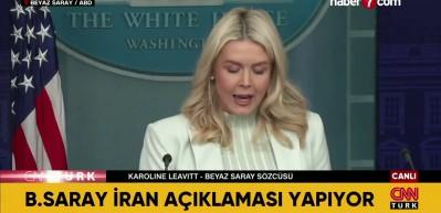 Beyaz Saray S&ouml;zc&uuml;s&uuml; Leavitt: İran'ın askeri kapasitesi b&uuml;y&uuml;k &ouml;l&ccedil;&uuml;de yok edildi