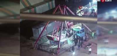 Gondol ringe d&ouml;nd&uuml;: Tekme ve yumruklu kavga kamerada