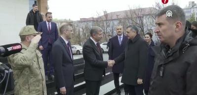 İ&ccedil;işleri Bakanı &Ccedil;ift&ccedil;i, Ağrı'da ziyaretlerde bulundu