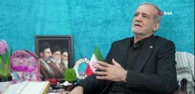  Pezeşkiyan: "D&uuml;nyanın &ouml;zg&uuml;r halklarının kalpleri siyonistlerle birlikte değil"