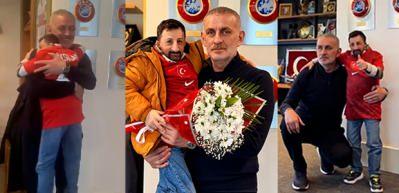 TFF Başkanı'nın K&ouml;ksal Baba'yı kucağına aldığı g&ouml;r&uuml;nt&uuml; paylaşım rekoru kırdı