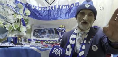  "Dede" lakaplı taraftar 46 yıldır Erzurumspor sevdasıyla yaşıyor