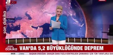 Son dakika: Van'da 5.2 b&uuml;y&uuml;kl&uuml;ğ&uuml;nde deprem!