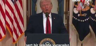Trump'tan İran a&ccedil;ıklaması: '&Ccedil;ok sert bir darbe indireceğiz'