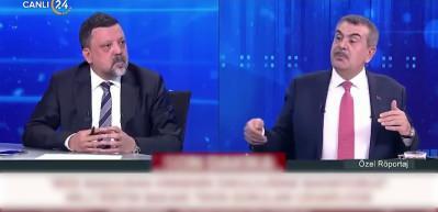 Canlı yayında Bakan Tekin&rsquo;den sert yanıt: &ldquo;Yaptırmam kardeşim&rdquo;