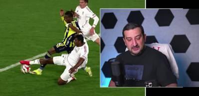 Fenerbah&ccedil;e'nin eski oyuncularından Serhat Akın penaltı pozisyonu i&ccedil;in a&ccedil;tı ağzını yumdu g&ouml;z&uuml;n&uuml;!