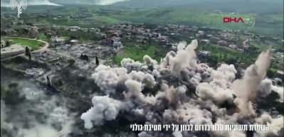 İsrail ordusu, L&uuml;bnan'da Hizbullah'a ait bina ve altyapıları imha ettiğini a&ccedil;ıkladı