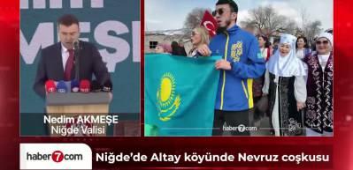 Niğde'de Altay k&ouml;y&uuml;nde Nevruz &ccedil;oşkusu