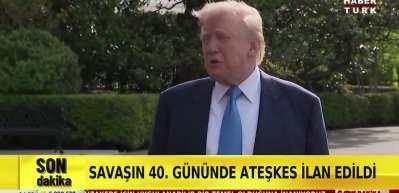 Trump'tan barış a&ccedil;ıklaması! İran ve ABD anlaşma sağladı