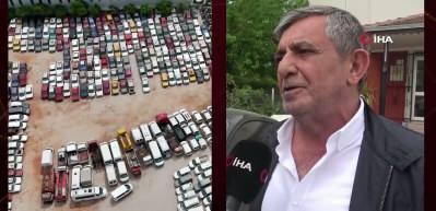 Antalya'da milyonluk ara&ccedil;larla hurdaya d&ouml;nenler aynı alanda sahiplerini bekliyor