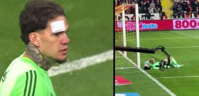 Fenerbah&ccedil;e Ederson Moraes'e yabancı madde atan taraftar hakkında su&ccedil; duyurusunda bulundu