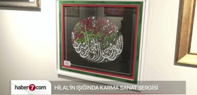 Hilal'in Işığında Karma Sanat Sergisi İstanbul'dan Gazze'ye ses oldu!
