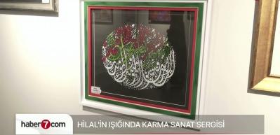 Hilal'in Işığında Karma Sanat Sergisi İstanbul'dan Gazze'ye ses oldu!