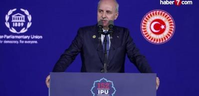 TBMM Başkanı Kurtulmuş: "İsrail'in Birleşmiş Milletler &uuml;yeliği mutlaka askıya alınmalı"