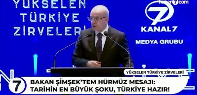 Bakan Şimşek'ten dikkat &ccedil;eken H&uuml;rm&uuml;z mesajı: Tarihin en b&uuml;y&uuml;k şoku, T&uuml;rkiye hazır!