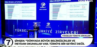 Bakan Şimşek'ten ter&ouml;rs&uuml;z T&uuml;rkiye vurgusu: "T&uuml;rkiye'nin kalkınma motoru olacak"