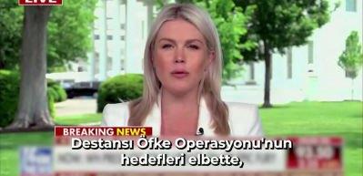 Beyaz Saray S&ouml;zc&uuml;s&uuml; Leavitt: Trump, Pentagon'a, &ouml;l&uuml;mc&uuml;l bir saldırı d&uuml;zenlemek i&ccedil;in yetki verdi