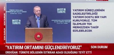 Cumhurbaşkanı Erdoğan: T&uuml;rkiye&rsquo;yi yatırım i&ccedil;in daha cazip hale getiriyoruz