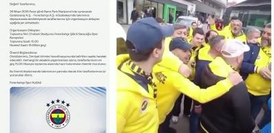 Dev derbi &ouml;ncesinde Fenerbah&ccedil;e'den taraftarlarına &ouml;nemli  bilgilendirmesi