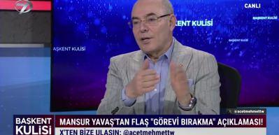MHP Genel Başkan Yardımcısı Mevl&uuml;t Karakaya Mansur Yavaş'ın g&ouml;revi bırakma a&ccedil;ıklaması hakkında konuştu